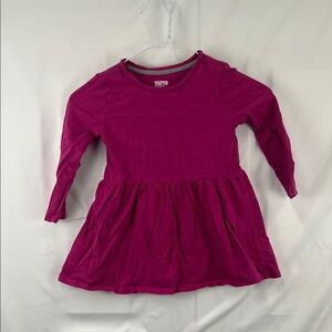 Spotted Zebra - Size 4T - Girl’s Dress - Pink (Fuchsia)